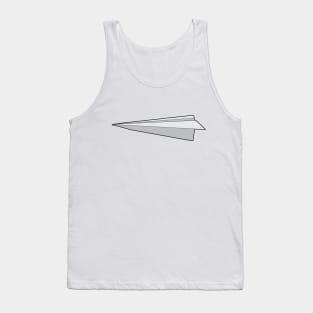 Origami Paperplane Paper plane simple minimal art Tank Top